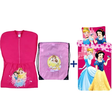 3 részes Disney Hercegnők ovis szett, különböző mintájú ovis zsákkal, tornazsákkal és ágyneműhuzattal. 3 részes Disney Hercegnők ovis szett, különböző mintájú ovis zsákkal, tornazsákkal és ágyneműhuzattal.