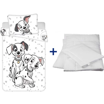 Disney 101 Kiskutya White 4 részes gyerek és ovis ágynemű szett paplannal és párnával Disney 101 Kiskutya White 4 részes gyerek és ovis ágynemű szett paplannal és párnával