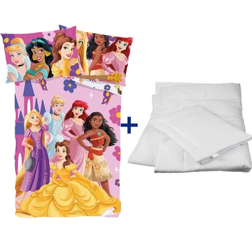 Disney Hercegnők Álma ovis ágynemű szett, paplannal, párnával, pamut 100×135 cm, 40×60 cm Disney Hercegnők Álma ovis ágynemű szett, paplannal, párnával, pamut 100×135 cm, 40×60 cm