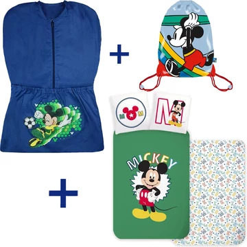 3 részes Disney Mickey ovis szett focis mintájú ovis zsákkal, Disney Mickey tornazsákkal és vidám Mickey egeres ovis ágyneműhuzattal. 3 részes Disney Mickey ovis szett focis mintájú ovis zsákkal, Disney Mickey tornazsákkal és vidám Mickey egeres ovis ágyneműhuzattal.