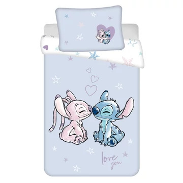 Disney Lilo és Stitch, A csillagkutya Purple Love You gyerek ovis ágyneműhuzat 100×135 cm, 40×60 cm Disney Lilo és Stitch, A csillagkutya Purple Love You gyerek ovis ágyneműhuzat 100×135 cm, 40×60 cm