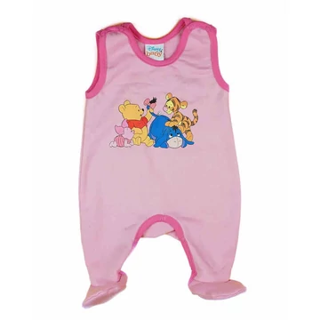 Belül bolyhos ujjatlan rugdalózó Micimackó és barátai mintával