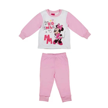 2 részes kislány pamut pizsama Minnie egér mintával 2 részes kislány pamut pizsama Minnie egér mintával