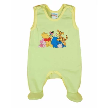 Belül bolyhos ujjatlan rugdalózó Micimackó és barátai mintával