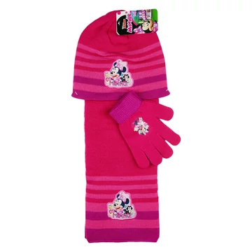 Disney Minnie sapka, sál, kesztyű szett Disney Minnie sapka, sál, kesztyű szett