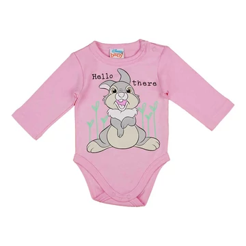 Hosszú ujjú baba body Thumper nyuszi mintával