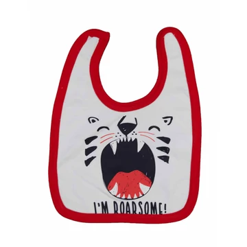 Tépőzáras előke állatos mintával