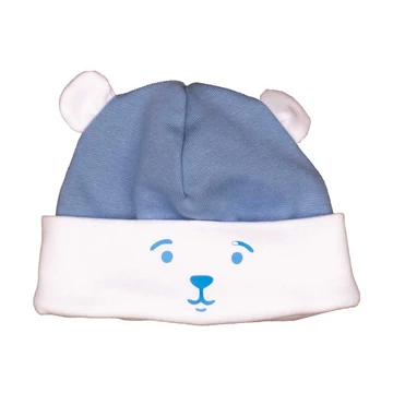 Füles pamut baba sapka