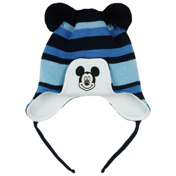 Disney Mickey csíkos| kötött| bélelt| bojtos sapka Disney Mickey csíkos| kötött| bélelt| bojtos sapka