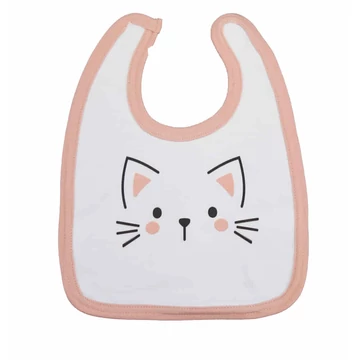 Tépőzáras előke állatos mintával