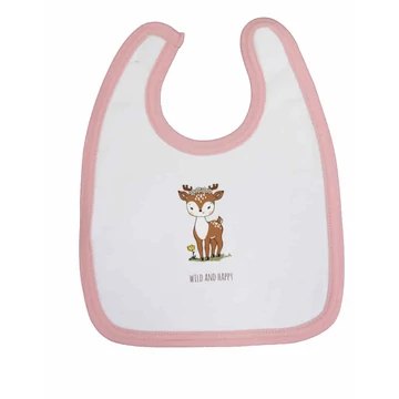 Tépőzáras előke állatos mintával