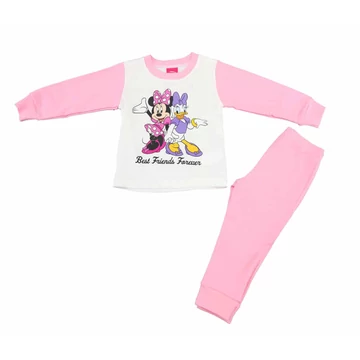 Kislány pamut pizsama Minnie egér mintával Kislány pamut pizsama Minnie egér mintával