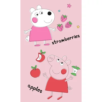 Peppa malac Fruits kéztörlő, arctörlő, törölköző 30x50 cm Peppa malac Fruits kéztörlő, arctörlő, törölköző 30x50 cm