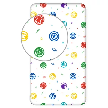 Bosszúállók Symbols gumis lepedő 90x200 cm Bosszúállók Symbols gumis lepedő 90x200 cm