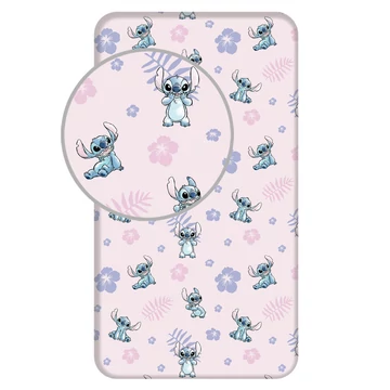 Disney Lilo és Stitch, A csillagkutya Pink gumis lepedő 90x200 cm Disney Lilo és Stitch, A csillagkutya Pink gumis lepedő 90x200 cm