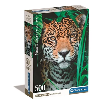 Állatos Jaguar 500 db-os puzzle Compact Clementoni Állatos Jaguar 500 db-os puzzle Compact Clementoni