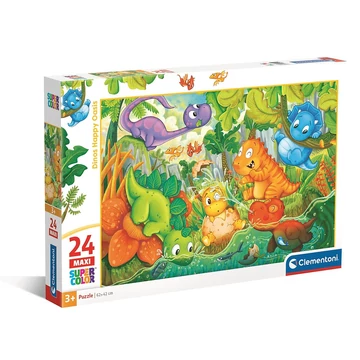 Dinoszaurusz Happy Oasis 24 db-os maxi puzzle Clementoni Dinoszaurusz Happy Oasis 24 db-os maxi puzzle Clementoni