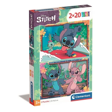 Disney Lilo és Stitch, A csillagkutya Angel 2x20 db-os puzzle Clementoni Disney Lilo és Stitch, A csillagkutya Angel 2x20 db-os puzzle Clementoni