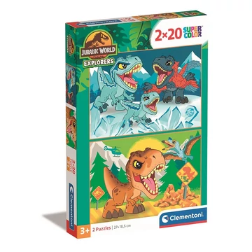 Dinoszaurusz Explorers 2x20 db-os puzzle Clementoni Dinoszaurusz Explorers 2x20 db-os puzzle Clementoni