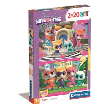SzuperCicák Power 2x20 db-os puzzle Clementoni SzuperCicák Power 2x20 db-os puzzle Clementoni