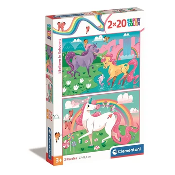 Unikornis Believe 2x20 db-os puzzle Clementoni Unikornis Believe 2x20 db-os puzzle Clementoni