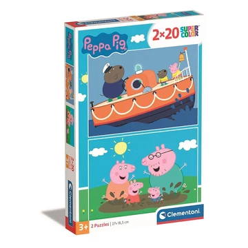 Peppa malac Free Day 2x20 db-os puzzle Clementoni Peppa malac Free Day 2x20 db-os puzzle Clementoni