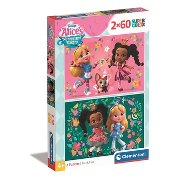 Disney Alice Csodaország cukrászdája Flowers 2x60 db-os puzzle Clementoni Disney Alice Csodaország cukrászdája Flowers 2x60 db-os puzzle Clementoni