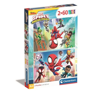 Pókember Spidey 2x60 db-os puzzle Clementoni Pókember Spidey 2x60 db-os puzzle Clementoni