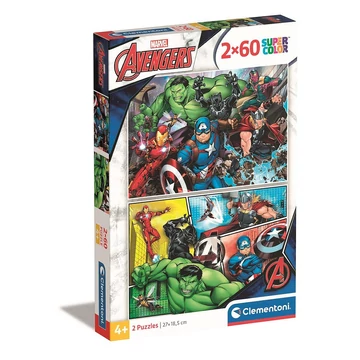 Bosszúállók Against the Threat 2x60 db-os puzzle Clementoni Bosszúállók Against the Threat 2x60 db-os puzzle Clementoni