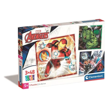 Bosszúállók Superheroes 3x48 db-os puzzle Clementoni Bosszúállók Superheroes 3x48 db-os puzzle Clementoni