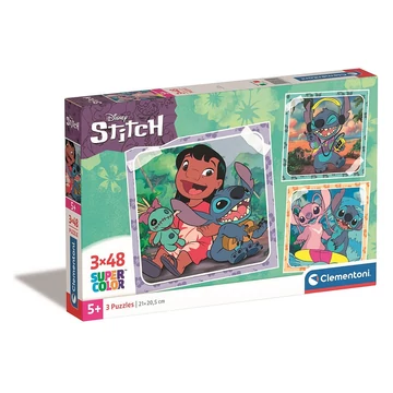 Disney Lilo és Stitch, A csillagkutya Playing the Guitar 3x48 db-os puzzle Clementoni Disney Lilo és Stitch, A csillagkutya Playing the Guitar 3x48 db-os puzzle Clementoni
