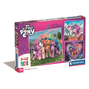 Én kicsi pónim Doodles 3x48 db-os puzzle Clementoni Én kicsi pónim Doodles 3x48 db-os puzzle Clementoni