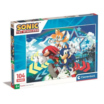 Sonic a sündisznó Star 104 db-os puzzle Clementoni Sonic a sündisznó Star 104 db-os puzzle Clementoni