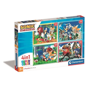 Sonic a sündisznó Save the Day 4 az 1-ben puzzle Clementoni Sonic a sündisznó Save the Day 4 az 1-ben puzzle Clementoni