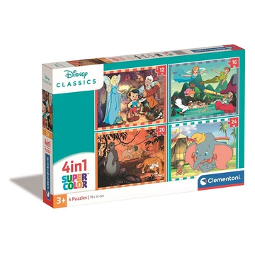 Disney Classics Tale 4 az 1-ben puzzle Clementoni Disney Classics Tale 4 az 1-ben puzzle Clementoni