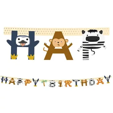 Állatos Zoo Happy Birthday felirat FSC 2 m Állatos Zoo Happy Birthday felirat FSC 2 m