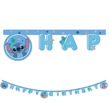 Disney Lilo és Stitch, A csillagkutya Angel Happy Birthday felirat FSC 2 m Disney Lilo és Stitch, A csillagkutya Angel Happy Birthday felirat FSC 2 m