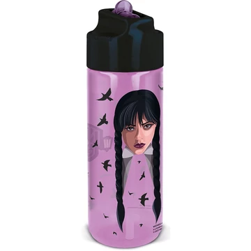 Wednesday Nevermore Academy Hydro tritan műanyag szívószálas kulacs 540 ml Wednesday Nevermore Academy Hydro tritan műanyag szívószálas kulacs 540 ml