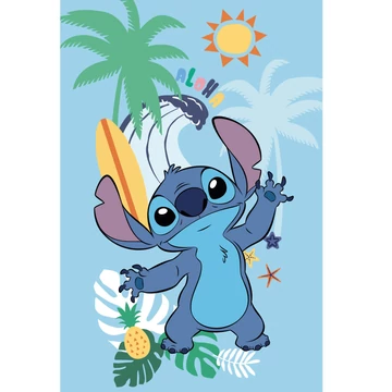 Disney Lilo és Stitch, A csillagkutya Summer polár takaró 100x150cm Disney Lilo és Stitch, A csillagkutya Summer polár takaró 100x150cm