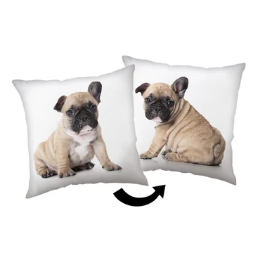 Kutyás Bulldog párna, díszpárna 40x40 cm Kutyás Bulldog párna, díszpárna 40x40 cm