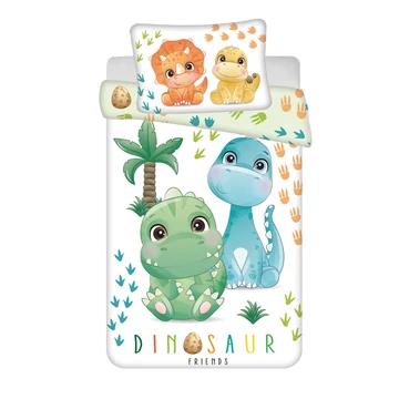 Dinoszaurusz Friends gyerek, ovis ágyneműhuzat 100×135cm, 40×60 cm