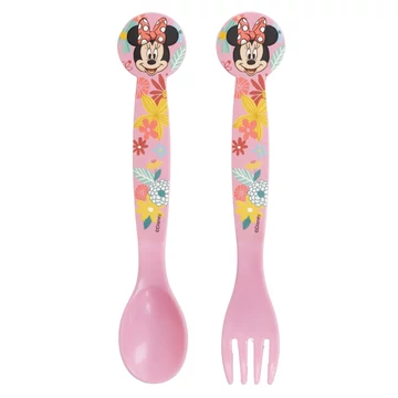 Disney Minnie Spring műanyag evőeszköz készlet - 2 darabos Disney Minnie Spring műanyag evőeszköz készlet - 2 darabos