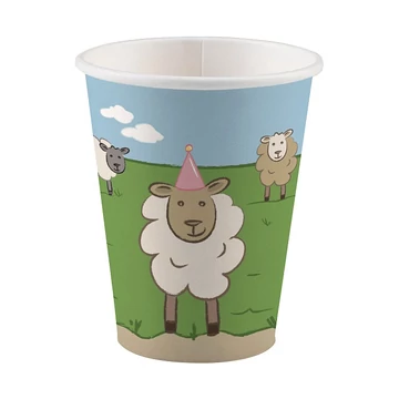 Farm Party papír pohár 8 db-os 250 ml Farm Party papír pohár 8 db-os 250 ml
