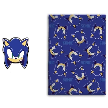 Sonic a sündisznó Spin Dash polár takaró és forma párna szett Sonic a sündisznó Spin Dash polár takaró és forma párna szett