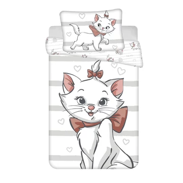 Disney Marie cica Bow gyerek, ovis ágyneműhuzat 100×135 cm, 40×60 cm Disney Marie cica Bow gyerek, ovis ágyneműhuzat 100×135 cm, 40×60 cm