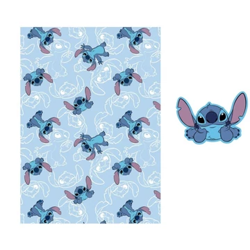 Disney Lilo és Stitch, A csillagkutya On The Belly polár takaró és forma párna szett Disney Lilo és Stitch, A csillagkutya On The Belly polár takaró és forma párna szett