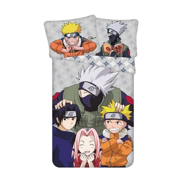 Naruto Grey ágyneműhuzat 140×200cm, 70×90 cm Naruto Grey ágyneműhuzat 140×200cm, 70×90 cm