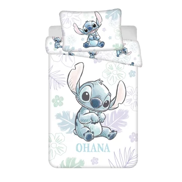 Disney Lilo és Stitch, A csillagkutya Ohana White gyerek, ovis ágyneműhuzat 100×135 cm, 40×60 cm Disney Lilo és Stitch, A csillagkutya Ohana White gyerek, ovis ágyneműhuzat 100×135 cm, 40×60 cm