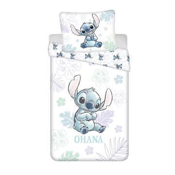 Disney Lilo és Stitch, A csillagkutya Ohana White ágyneműhuzat 140×200cm, 70×90 cm Disney Lilo és Stitch, A csillagkutya Ohana White ágyneműhuzat 140×200cm, 70×90 cm