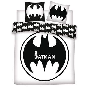 Batman White dupla, kétszemélyes ágyneműhuzat 240×220cm, 65x65 cm Batman White dupla, kétszemélyes ágyneműhuzat 240×220cm, 65x65 cm